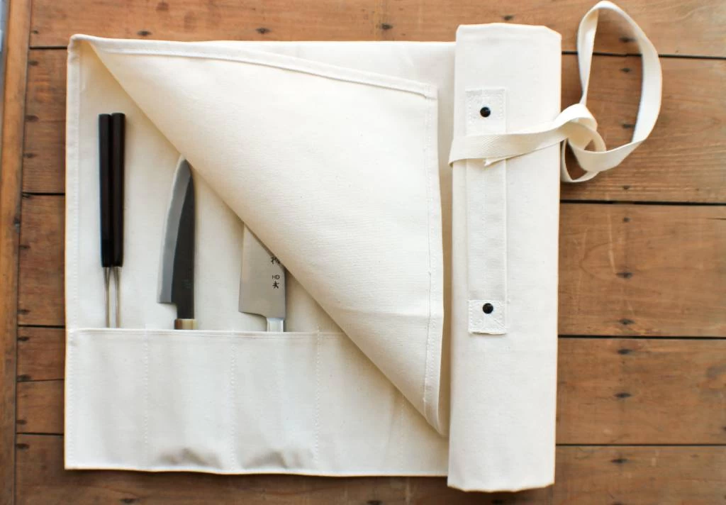 Japanese Canvas Knife Roll 4 Japanese Canvas Knife Roll - Image 2