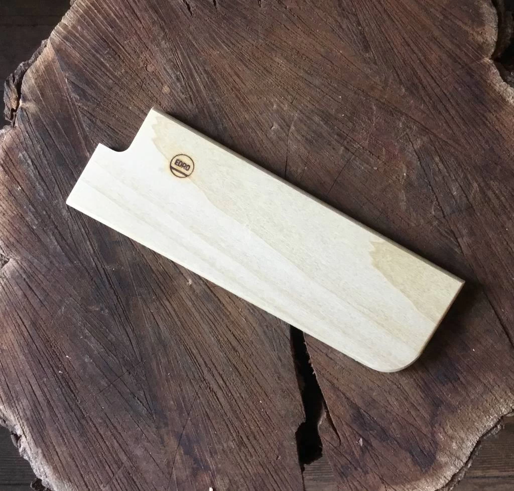 EDRO 165mm Wide Nakiri Saya - Poplar 3 EDRO 165mm Wide Nakiri Saya - Poplar