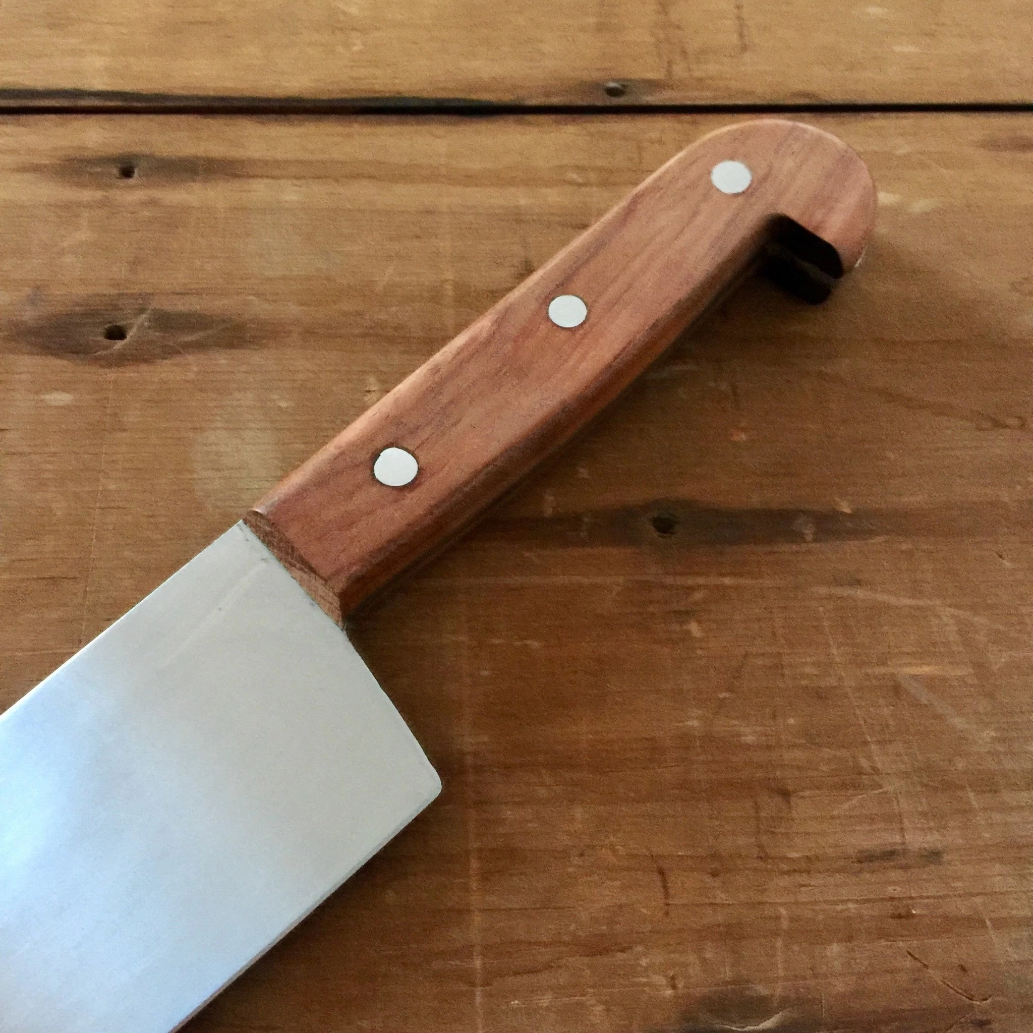 J Adams 10" Chef Knife Carbon Steel Pinned Rosewood 6 J Adams 10" Chef Knife Carbon Steel Pinned Rosewood - Image 4