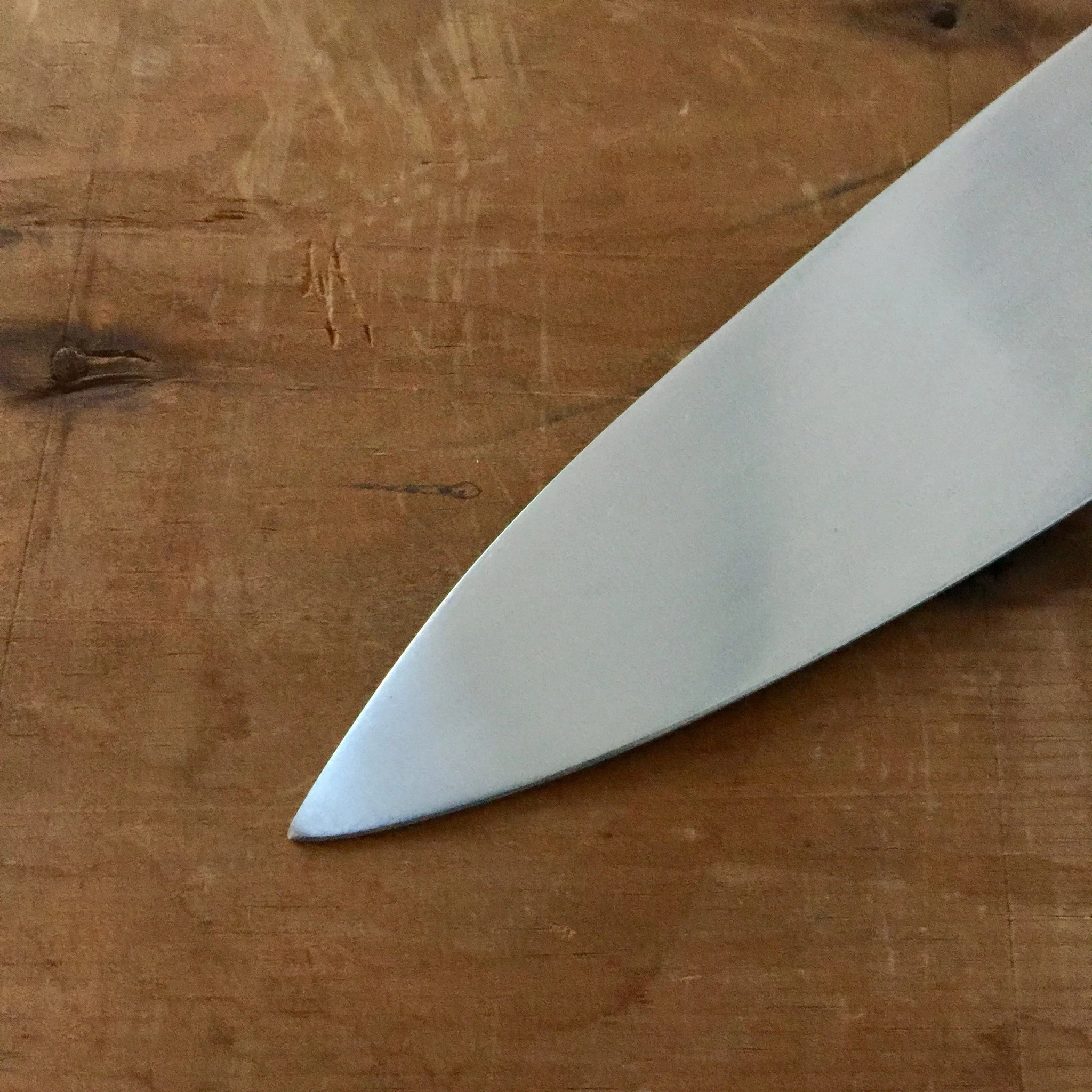 J Adams 10" Chef Knife Carbon Steel Pinned Rosewood 4 J Adams 10" Chef Knife Carbon Steel Pinned Rosewood - Image 2