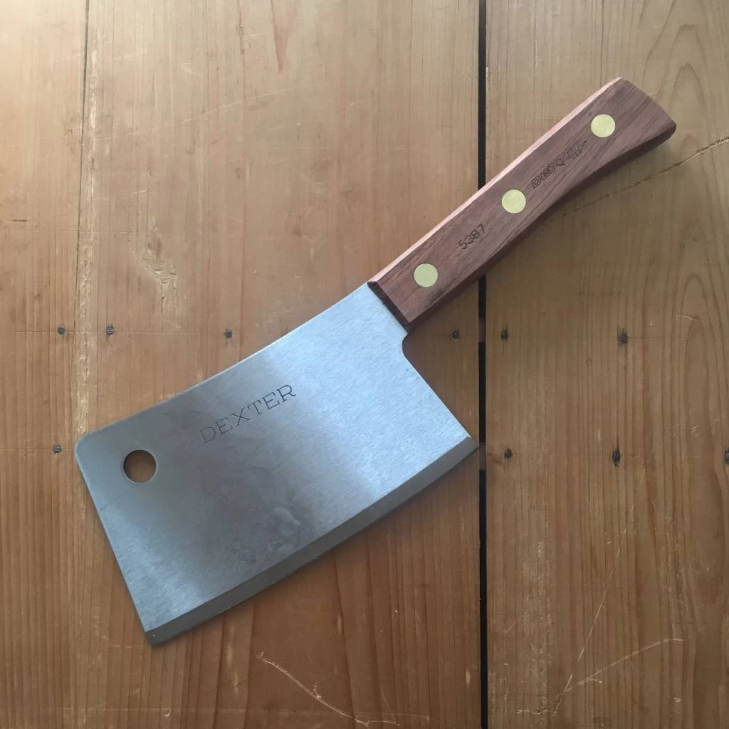 Dexter Russell 7" Meat Cleaver Carbon Rosewood 3 Dexter Russell 7" Meat Cleaver Carbon Rosewood
