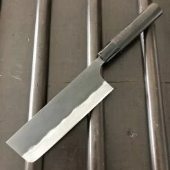 Kaji-bei 165mm Nakiri Iron Clad Aogami 2 Suminagashi Kurouchi 12 Kaji-bei 165mm Nakiri Iron Clad Aogami 2 Suminagashi Kurouchi -Knife shop kaji bei 165mm nakiri suminagashi kurouchi finishe 1556ca56 abd9 446b 936b 826ed8e5a0ea
