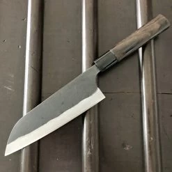 Kaji-bei 165mm Santoku Iron Clad Aogami 2 Suminagashi Kurouchi 12 Kaji-bei 165mm Santoku Iron Clad Aogami 2 Suminagashi Kurouchi -Knife shop kaji bei 165mm santoku suminagashi kurouchi finish 789997ae 8627 4f65 a8b3 995023450233
