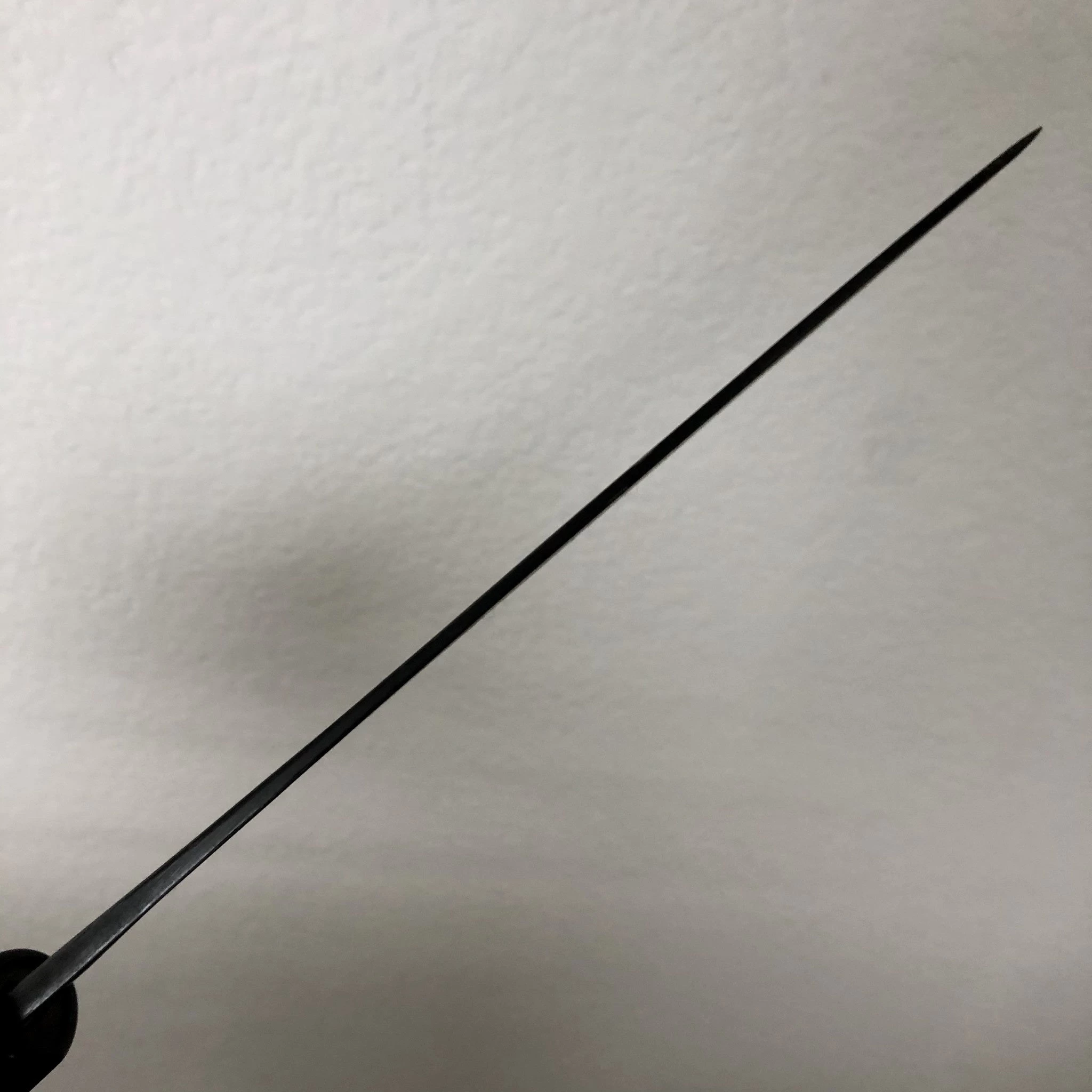 Kaji-bei 165mm Santoku Iron Clad Aogami 2 Suminagashi Kurouchi 8 Kaji-bei 165mm Santoku Iron Clad Aogami 2 Suminagashi Kurouchi - Image 6