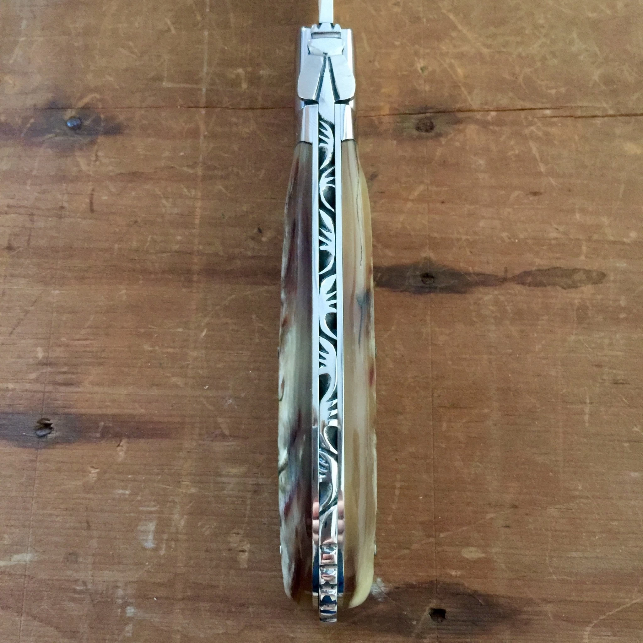 Fontenille Pataud Laguiole Sport 13cm Pocket Knife Ram Horn Lockback 10 Fontenille Pataud Laguiole Sport 13cm Pocket Knife Ram Horn Lockback - Image 8