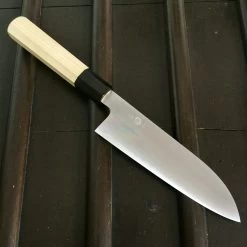 Takada No Hamono 180mm Santoku Iron Clad Aogami 2 Ho & Horn Octagonal