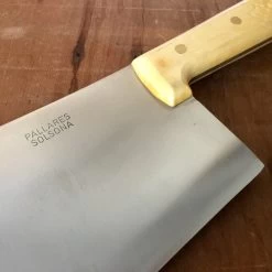 Pallares 9" Butcher Cleaver Carbon Boxwood -Knife shop unadjustednonraw thumb 6d