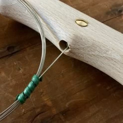 Ambrogio Sanelli Wire Cheese Cutter - Wooden Handles -Knife shop wire cheese cutter wooden handles connection